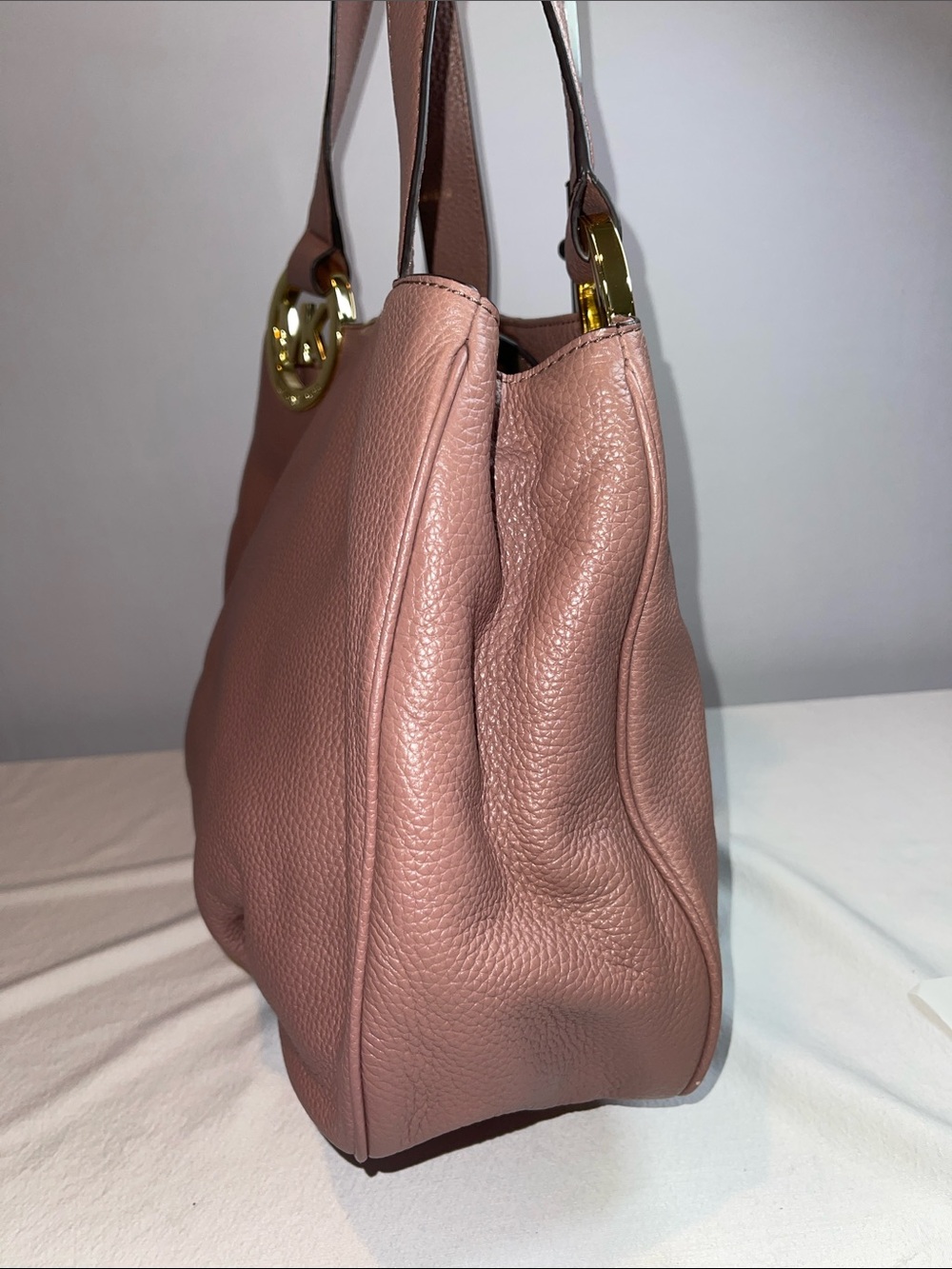 Michael Kors Fulton Large Leather East West Shoulder Bag Tote - Picture 6 of 12